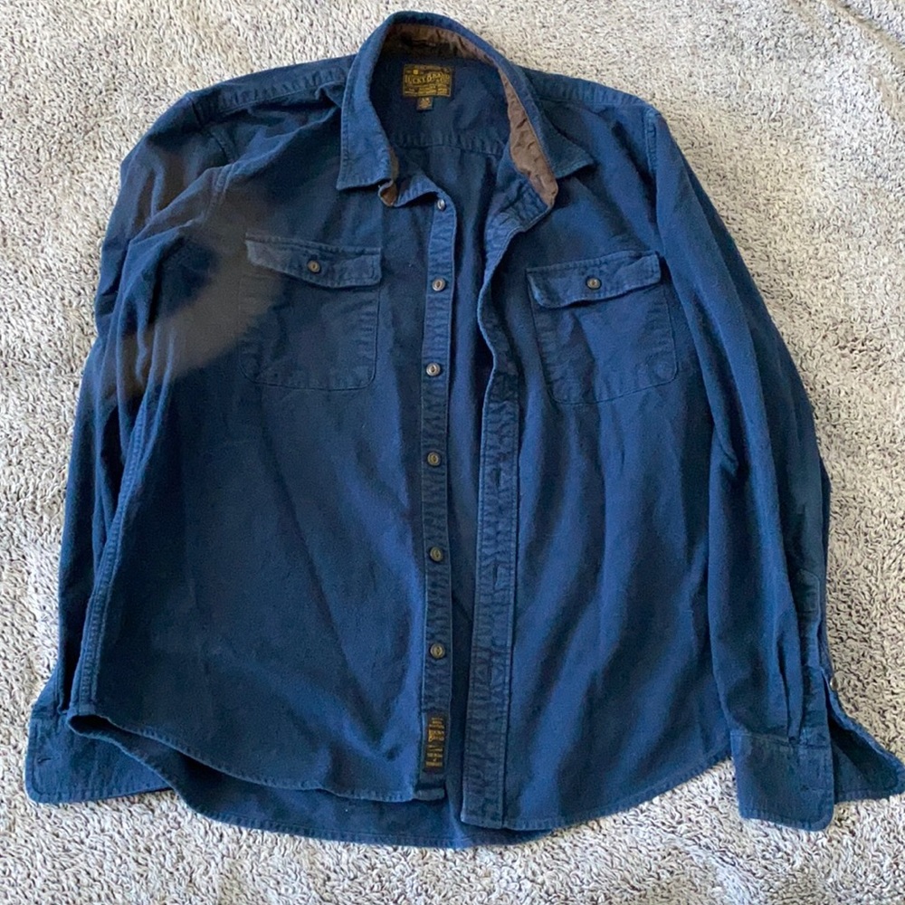 Men’s Large Blue Lucky Brand Shirt
 Shirt
